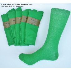 Kelly green cotton dress socks-Men's 7-12 Kelly green cotton dress socks-Men's 7-12