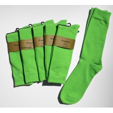 Light Kelly Green Cotton Dress Socks-Men's Light Kelly Green Cotton Dress Socks-Men's