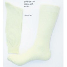 Classic pique mint green cotton dress socks size 8-12 Classic pique mint green cotton dress socks size 8-12